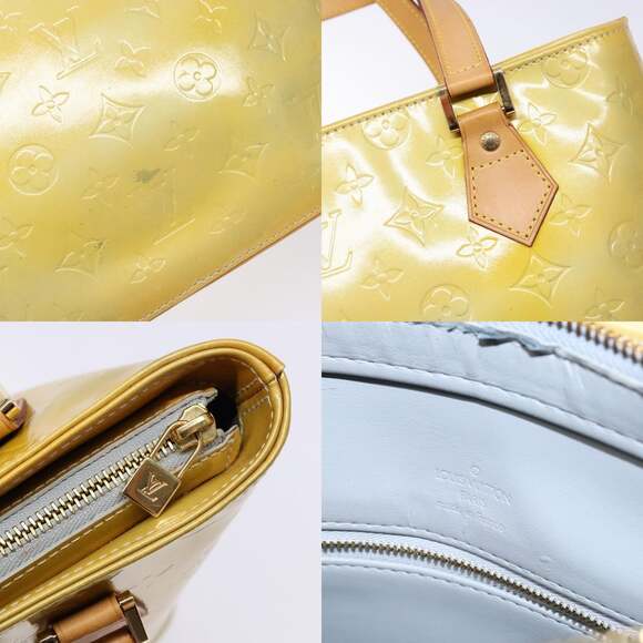 LOUIS VUITTON Monogram Vernis Houston Hand Bag Gris M91053 - Picture 11 of 13